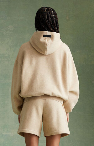 Essentials Gold Heather Sweat Shorts image number 5