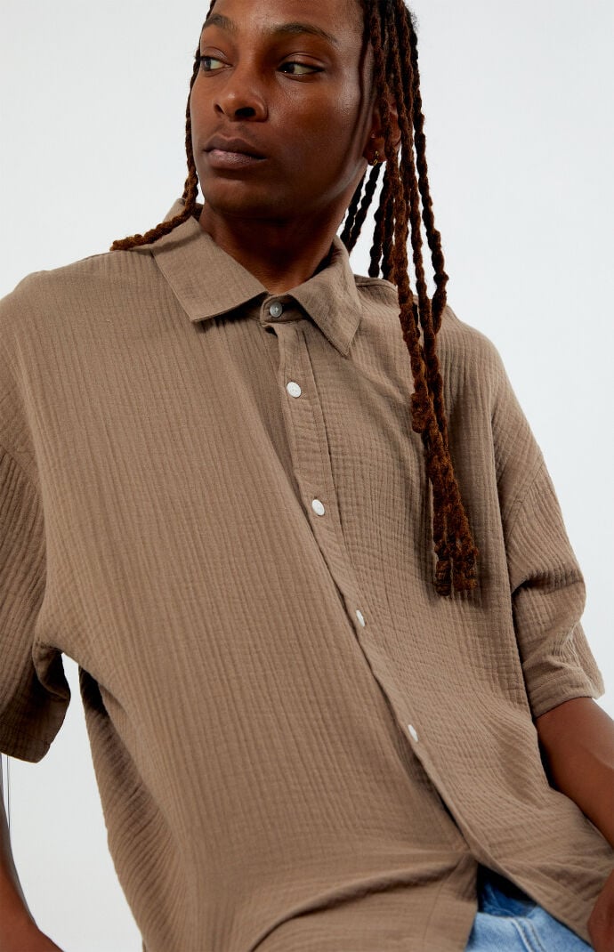 Pacsun Cropped Boxy Camp Shirt
