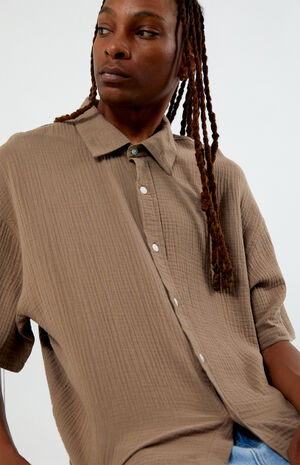 Cropped Boxy Camp Shirt image number 2