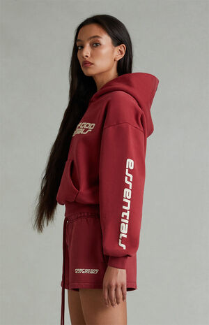 Women's Crimson Running Sweat Shorts image number 4