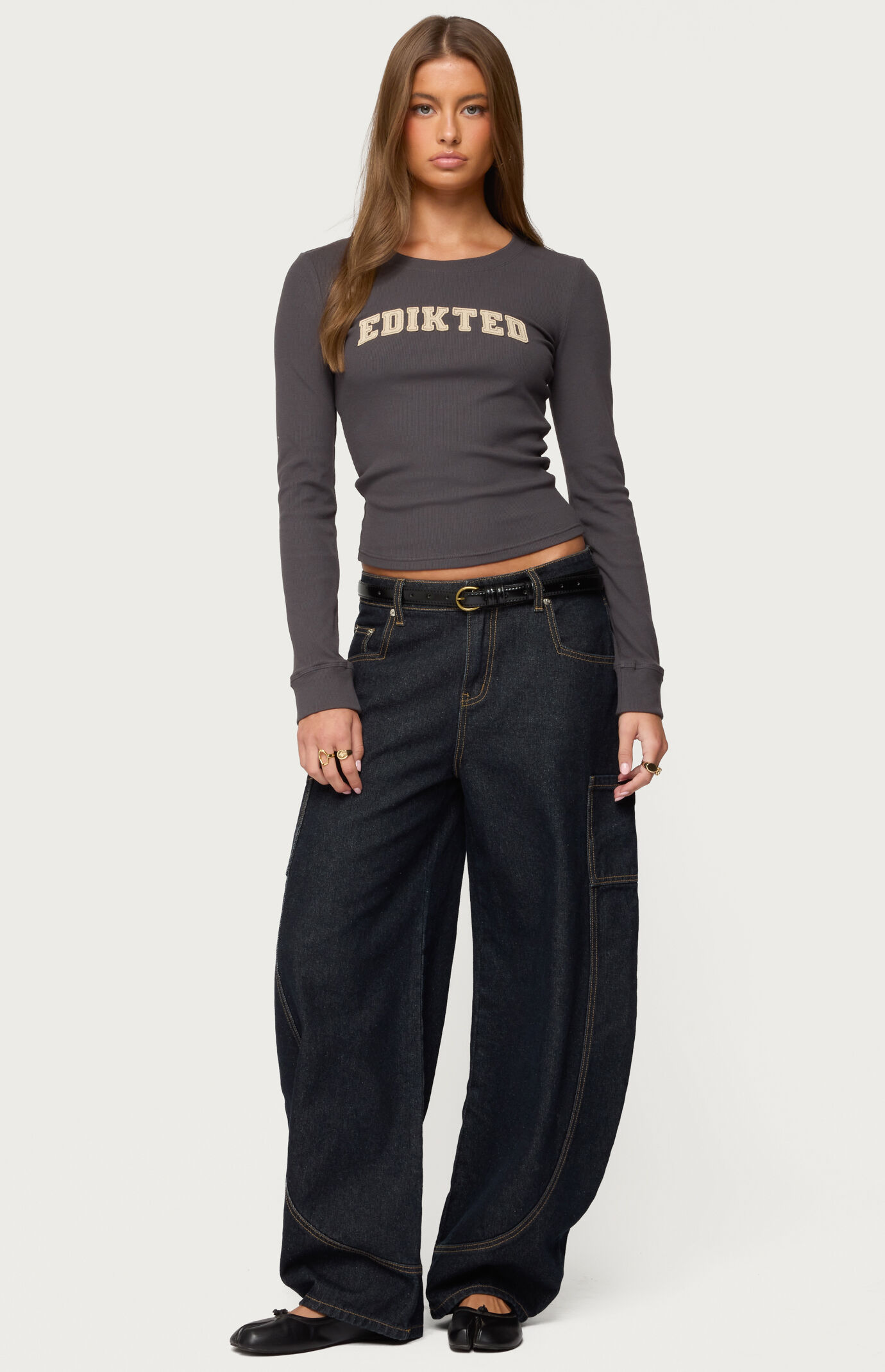 Edikted Essential Ribbed T-Shirt