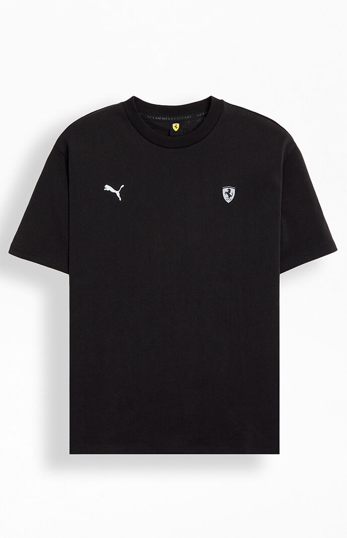 Puma Men s Ferrari Race Neon Energy T Shirt in Black Size Medium