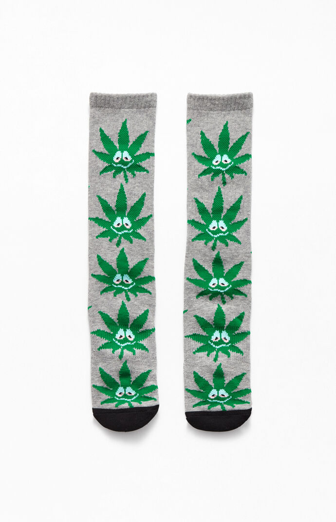 Green Plantlife Buddy Crew Socks