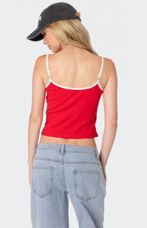 Franky Ribbed Contrast Tank Top image number 3