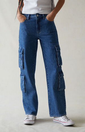 Eco Dark Indigo '90s Straight Leg Jeans image number 1
