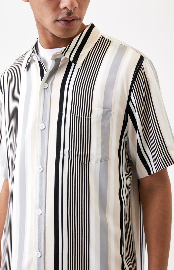 Arjun Striped Short Sleeve Button Up Shirt