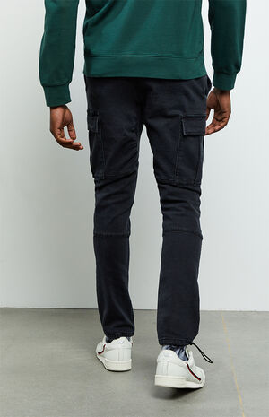 Workwear Washed Black Slim Fit Cargo Pants | PacSun | PacSun