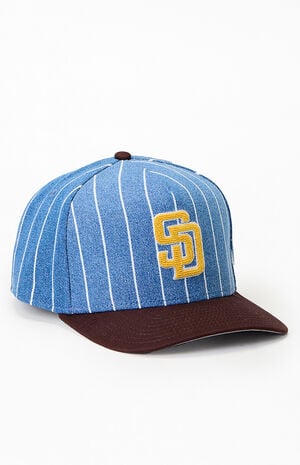 San Diego Padres Pinstripe Fitted Hat image number 1