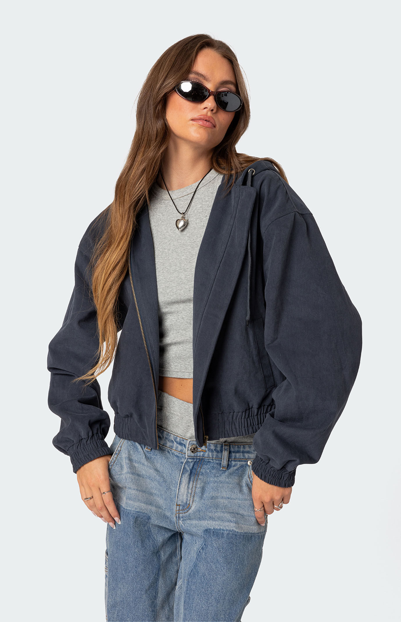 Edikted Milly Oversized Cropped Jacket | PacSun