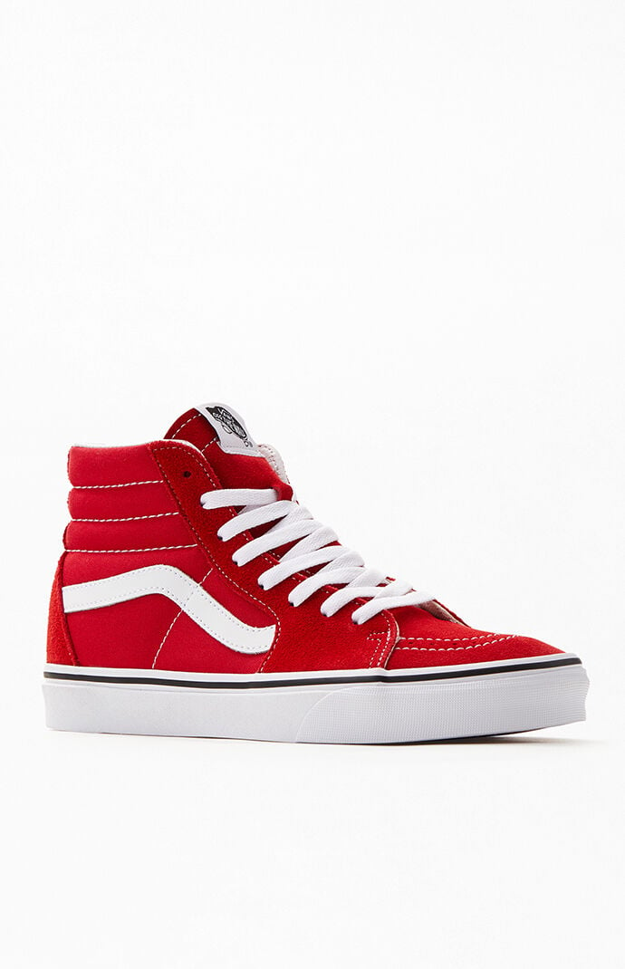 vans sk8hi red