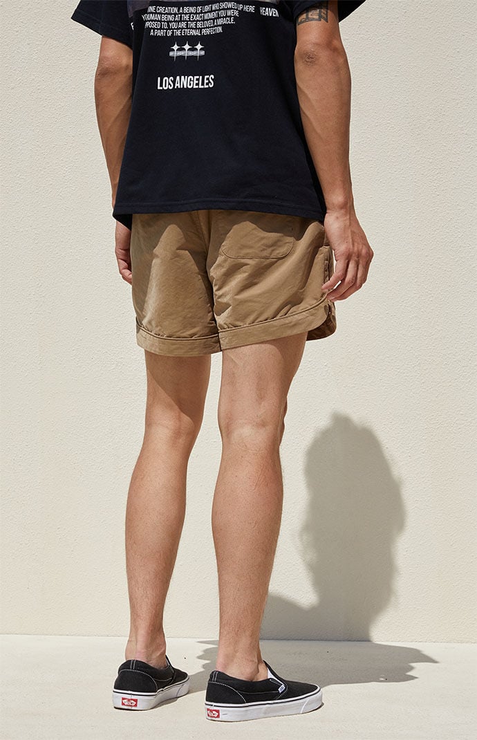 Tan running shorts new arrivals