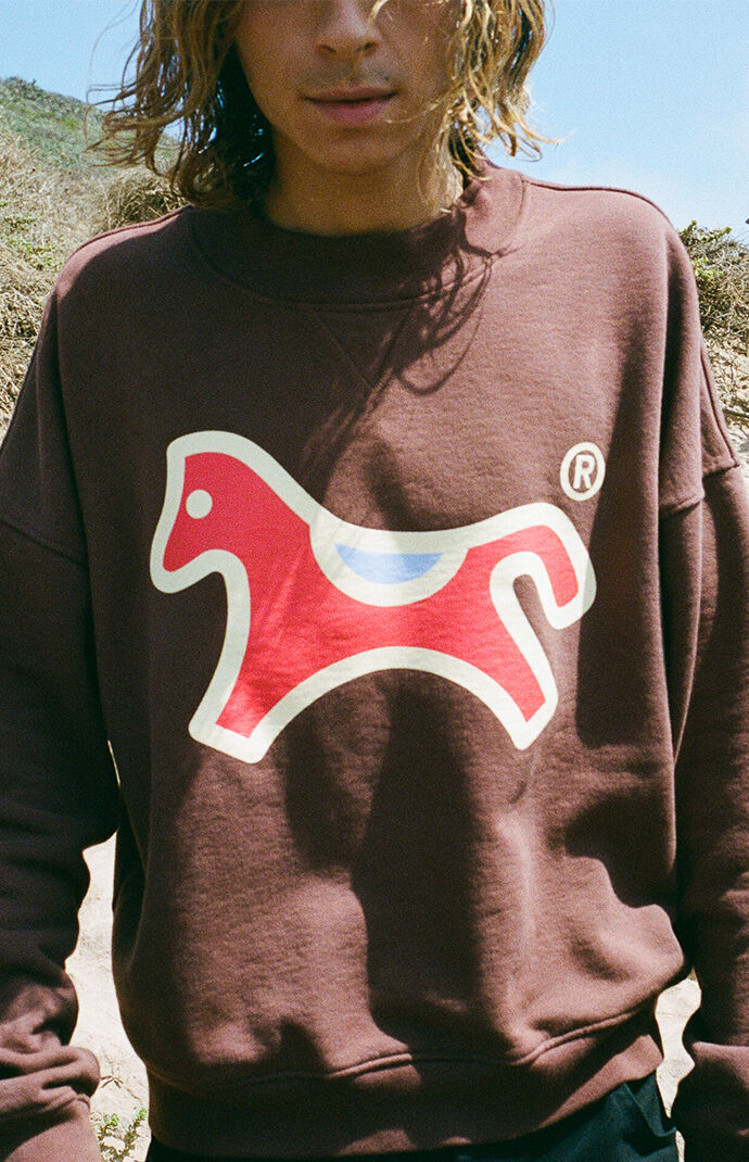 UNDER A BURNING SUN Logo Crew Neck Sweatshirt