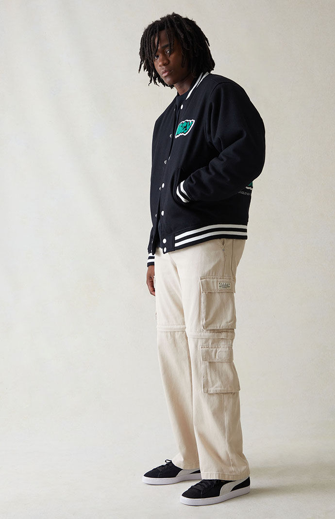 Pacsun Cream Baggy Zip Off Cargo Jeans | PacSun