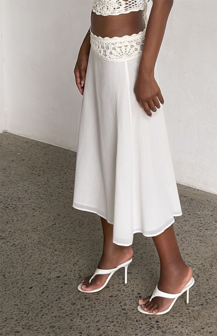 Tiger Mist Sasha Crochet Midi Skirt