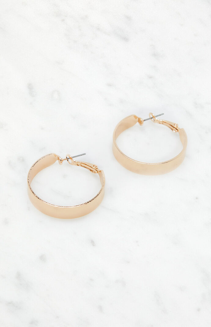 LA Hearts Large Chunky Hoop Earrings