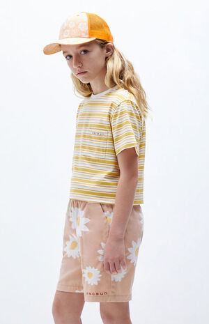 Pink Floral Volley Shorts image number 2