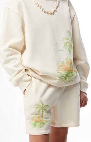 Palm Tree Baggy Sweat Shorts image number 2