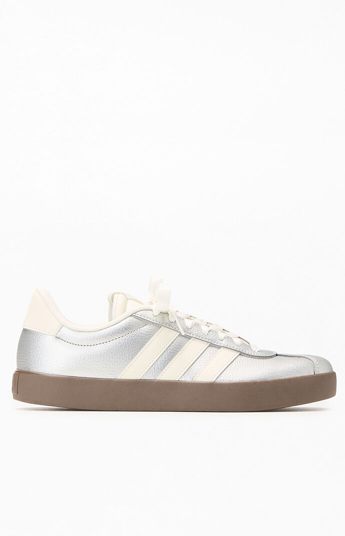 adidas Women's Silver VL Court 3.0 Low Sneakers | PacSun