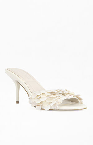 Women's Gaura Cream Mother-of-Pearl Stiletto Sandals image number 2