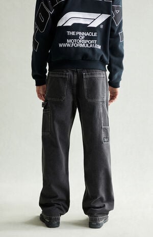 Dylan Baggy Jeans Carpenter Contrast Stitch Black image number 4