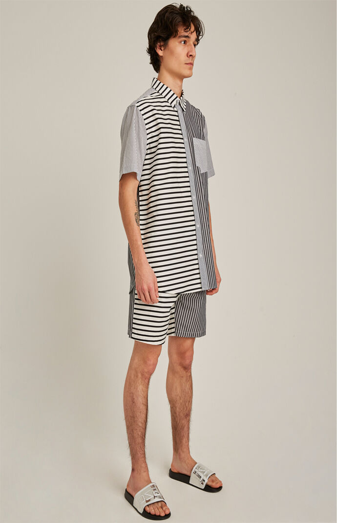 Olavi Striped Short Sleeve Button Up Shirt