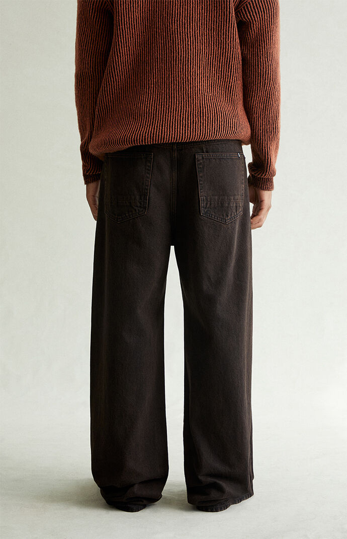 Pacsun Blake Extreme Baggy Jeans Overdyed Dark Brown | Pacsun