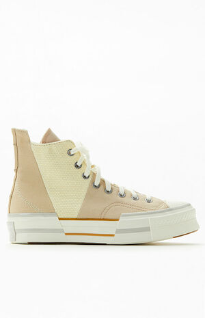 Beige Chuck 70 Plus High Top Sneakers image number 1