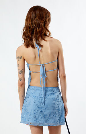Eyelet Halter Tank Top image number 4