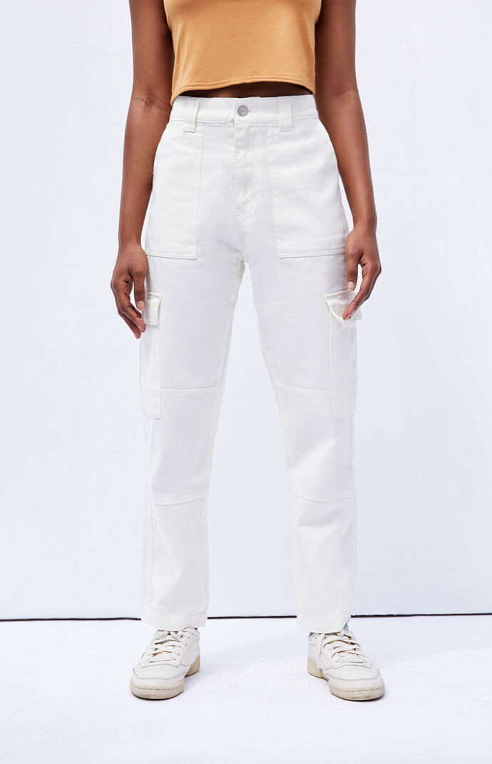 white cargo pants pacsun
