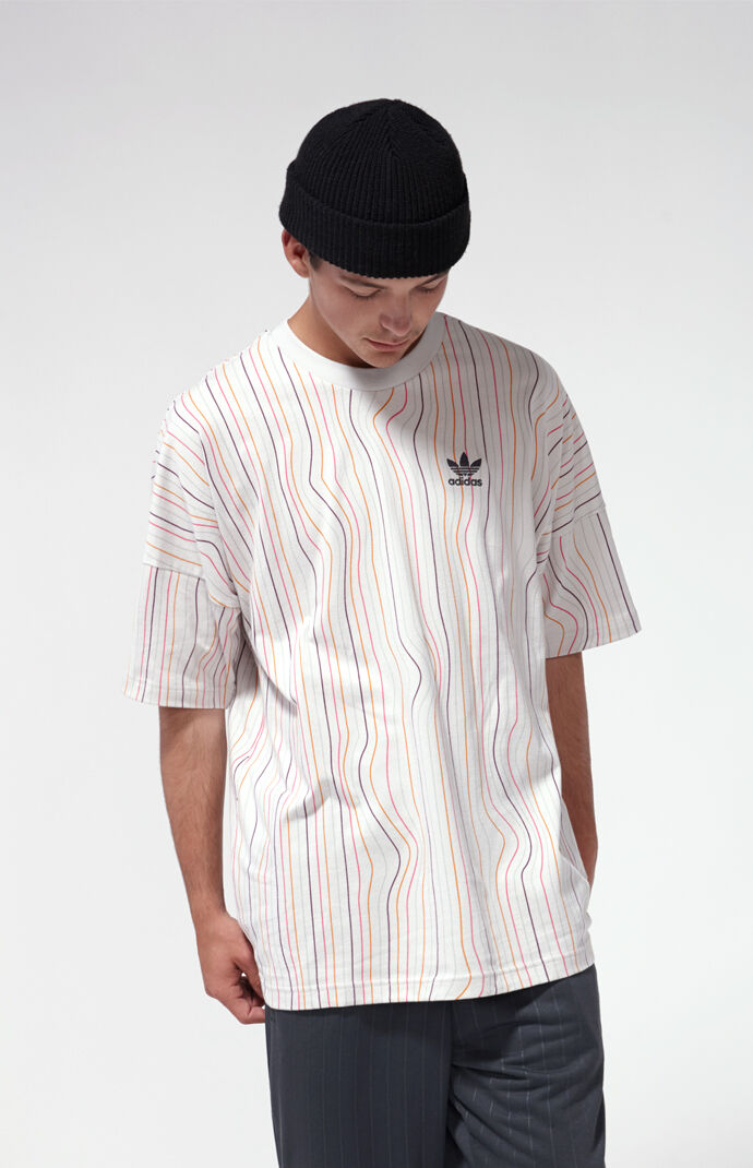 adidas warped stripes tee