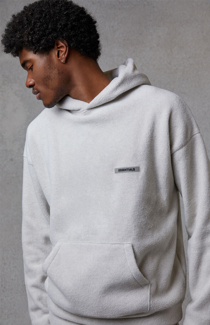 Fear Of God - FOG Essentials Oatmeal Polar Fleece Hoodie at PacSun.com