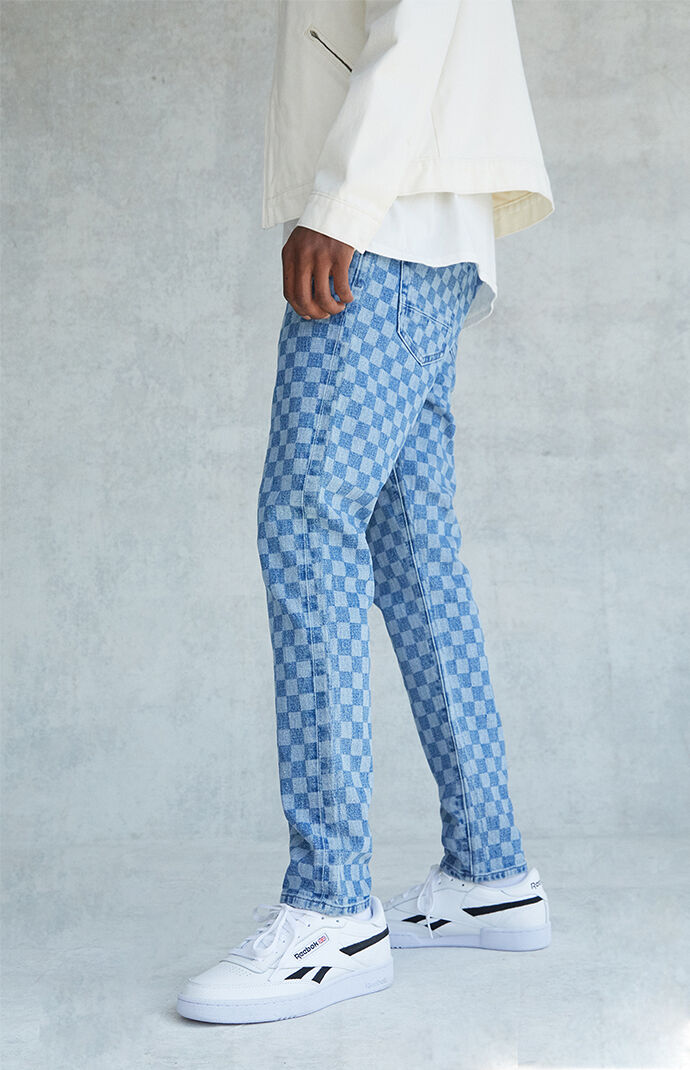 Holden Slim Taper Checkered Comfort Jeans