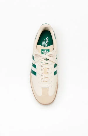 White & Green Samba OG Shoes image number 5