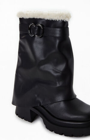 Women's Noah Faux Leather Lined Lug Sole Boots image number 6