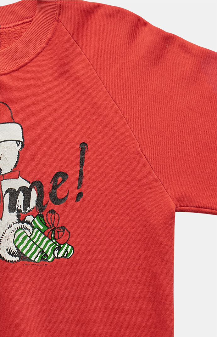 PS VINTAGE '90s Hug Me Christmas Crew Neck Sweatshirt