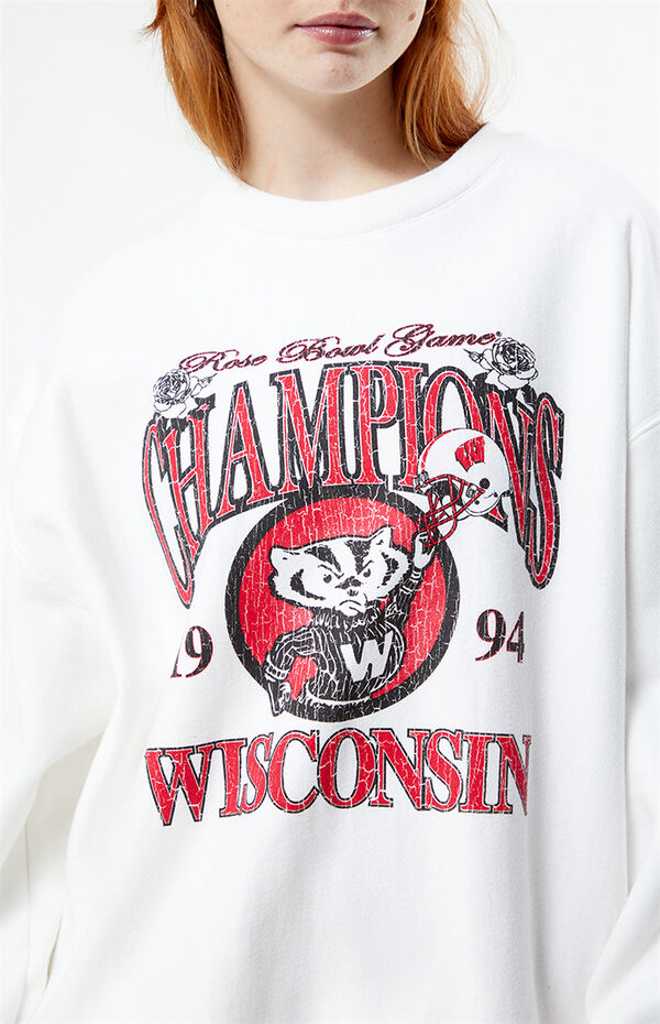 Champion x Rose Bowl Wisconsin Champion Crew Neck Sweatshirt PacSun