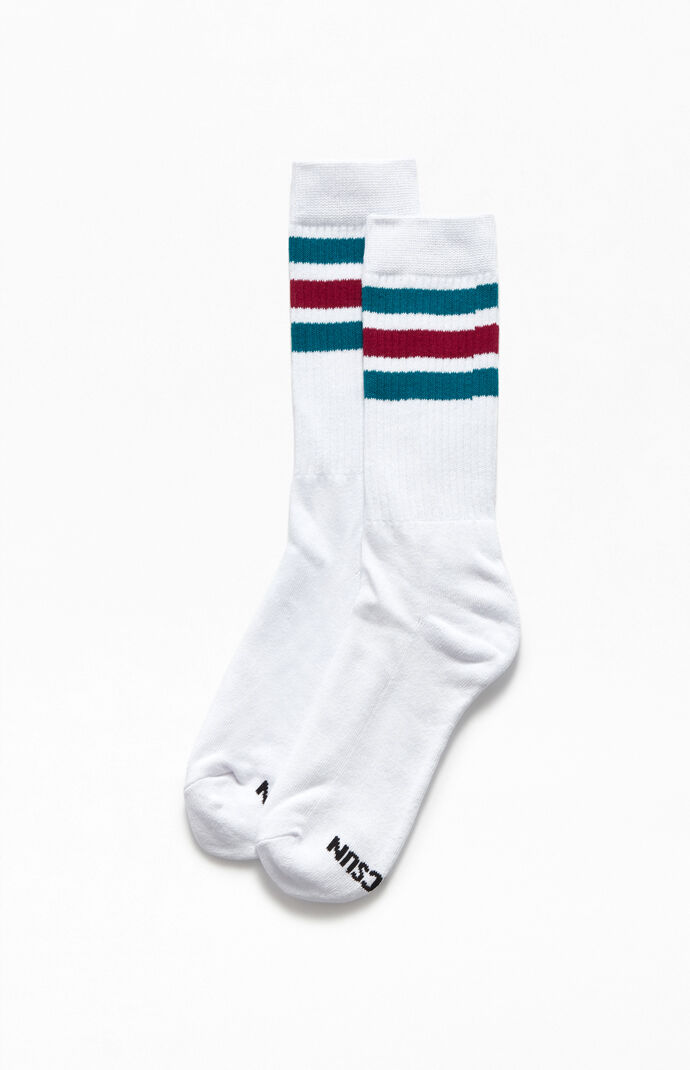 Gym Stripe Crew Socks