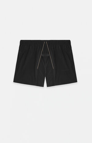 Essentials Black Nylon Running Shorts image number 1