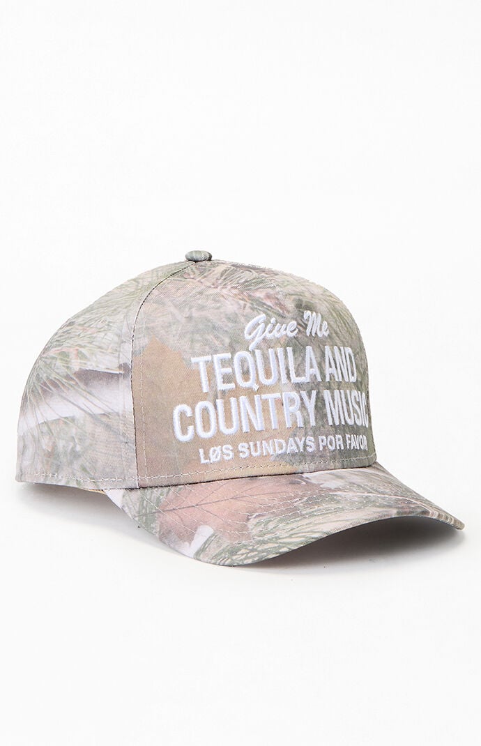 Los Sundays Tequila And Country Music Camo Snapback Hat