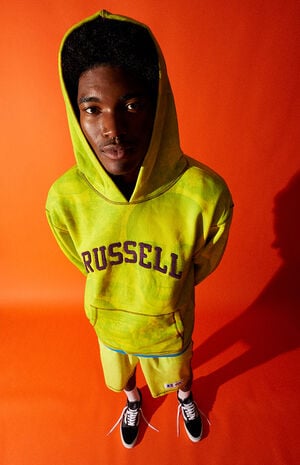 x Russell Athletic Green Graphic Hoodie image number 1