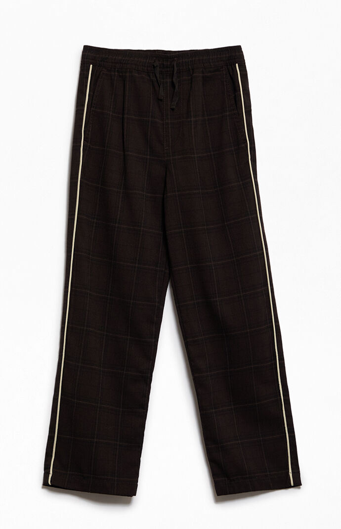 Pacsun Kids Plaid Straight Leg Trousers