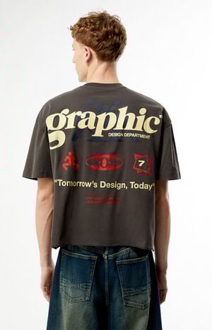 Graphic Cropped Boxy T-Shirt image number 2