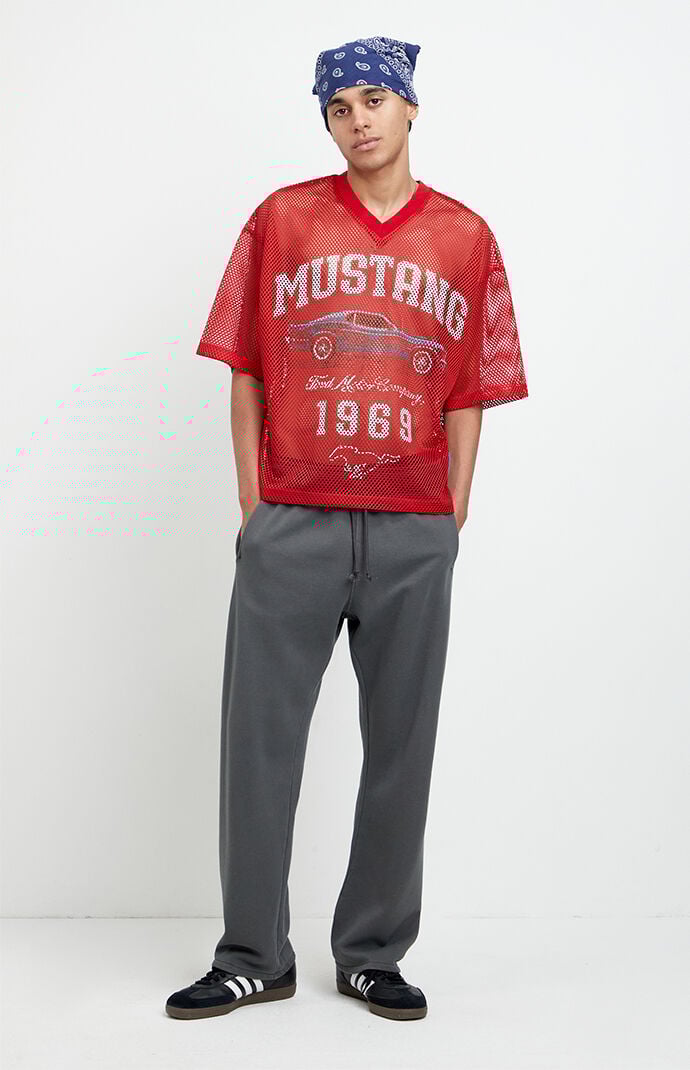 Pacsun Washed Black Johnny Fleece Straight Sweatpants