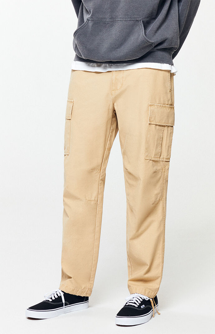 beige baggy cargo pants