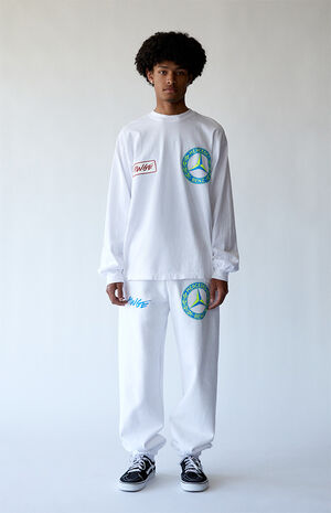 x Mercedes Benz White Long Sleeve T-Shirt image number 4