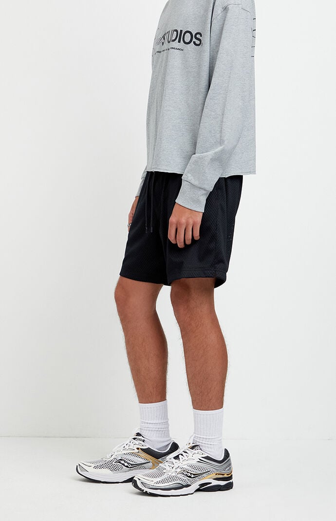 Pacsun Black Aaron Mesh Volley Shorts