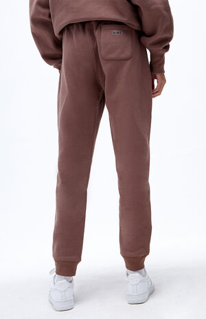 x KNC Beauty Brown Reverse Weave Sweatpants image number 4