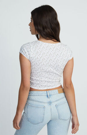 Pointelle Scoop T-Shirt image number 3