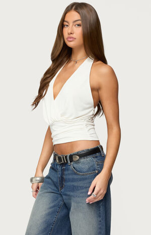 Niya V Neck Halter Top image number 2