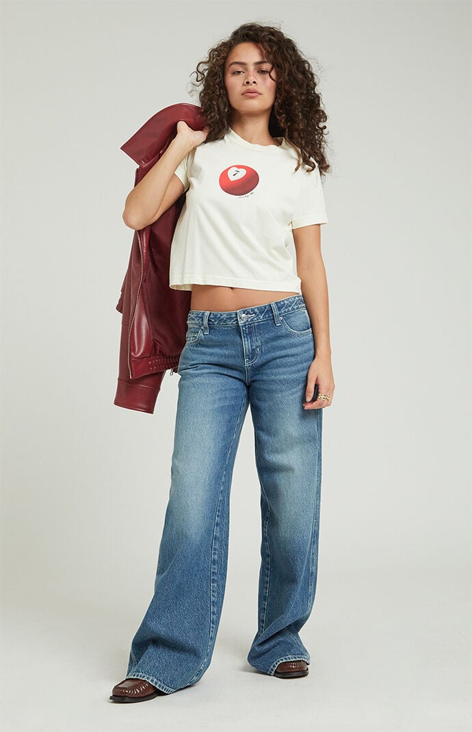 Pacsun Women s Casey Medium Indigo Low Rise Baggy Jeans